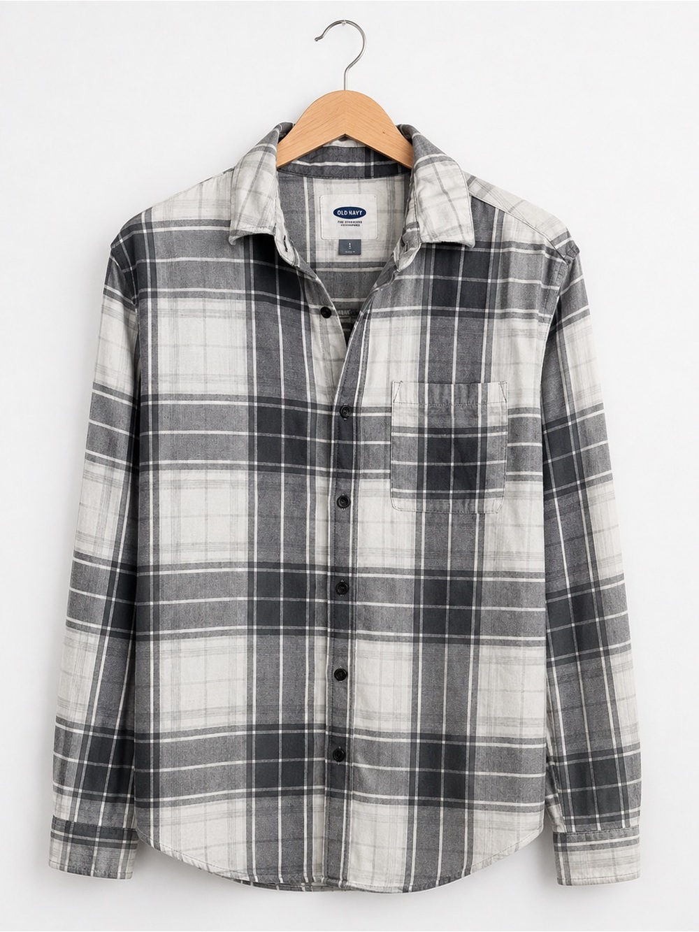 BUTTON UP PLAID SHIRT